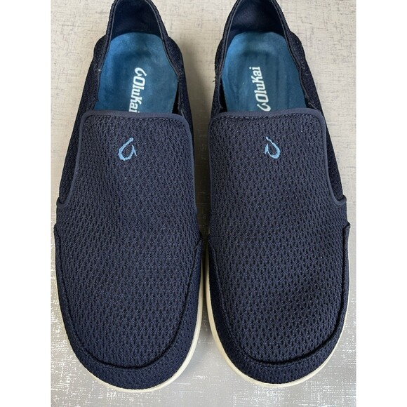 Olukai Men\'s 10.5 M Nohea Mesh Slip On Shoes Casual Boat Loafers Navy Blue main image 8